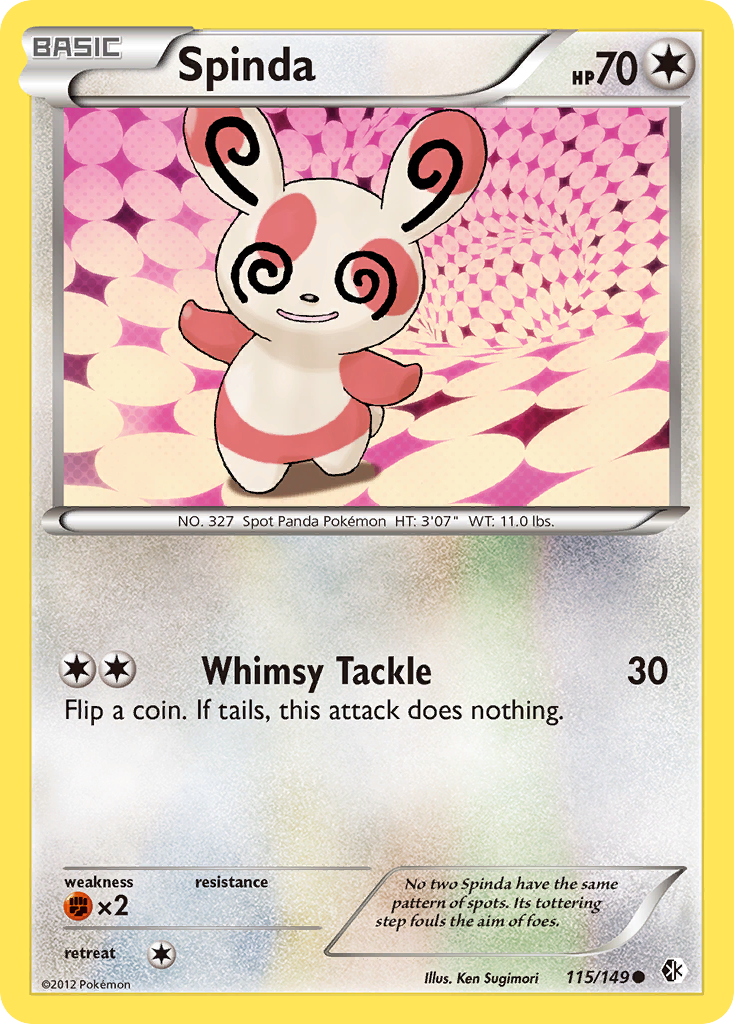 Spinda - Boundaries Crossed - #115 - Pokemon TCG card