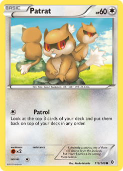Patrat - Boundaries Crossed - #118 - Pokemon TCG card