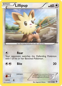 Lillipup #120 Lillipup - Boundaries Crossed - #120 - Pokemon TCG card