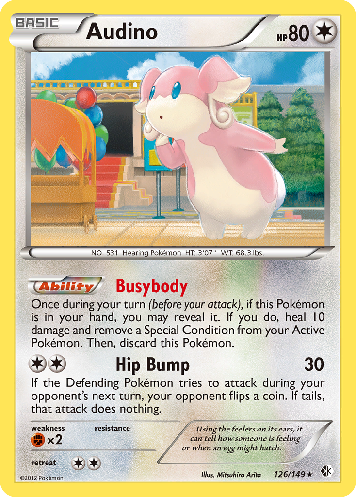 Audino - Boundaries Crossed - #126 - Pokemon TCG card