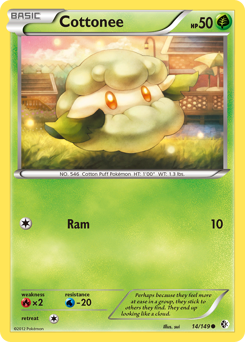 Cottonee - Boundaries Crossed - #14 - Pokemon TCG card