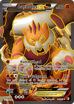 Landorus-EX #144 Landorus-EX - Boundaries Crossed - #144 - Pokemon TCG card