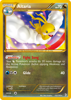 Altaria #152 Altaria - Boundaries Crossed - #152 - Pokemon TCG card