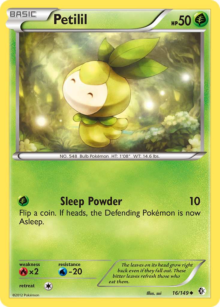 Petilil - Boundaries Crossed - #16 - Pokemon TCG card