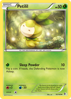 Petilil #16 Petilil - Boundaries Crossed - #16 - Pokemon TCG card