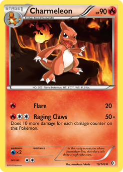 Charmeleon - Boundaries Crossed - #19 - Pokemon TCG card