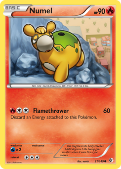 Numel #21 Numel - Boundaries Crossed - #21 - Pokemon TCG card