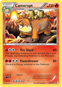 Camerupt - Boundaries Crossed - #22 - Pokemon TCG card