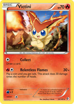 Victini #23 Victini - Boundaries Crossed - #23 - Pokemon TCG card