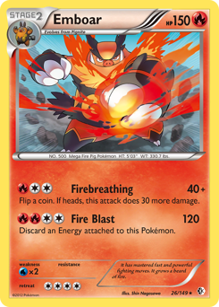 Emboar - Boundaries Crossed - #26 - Pokemon TCG card