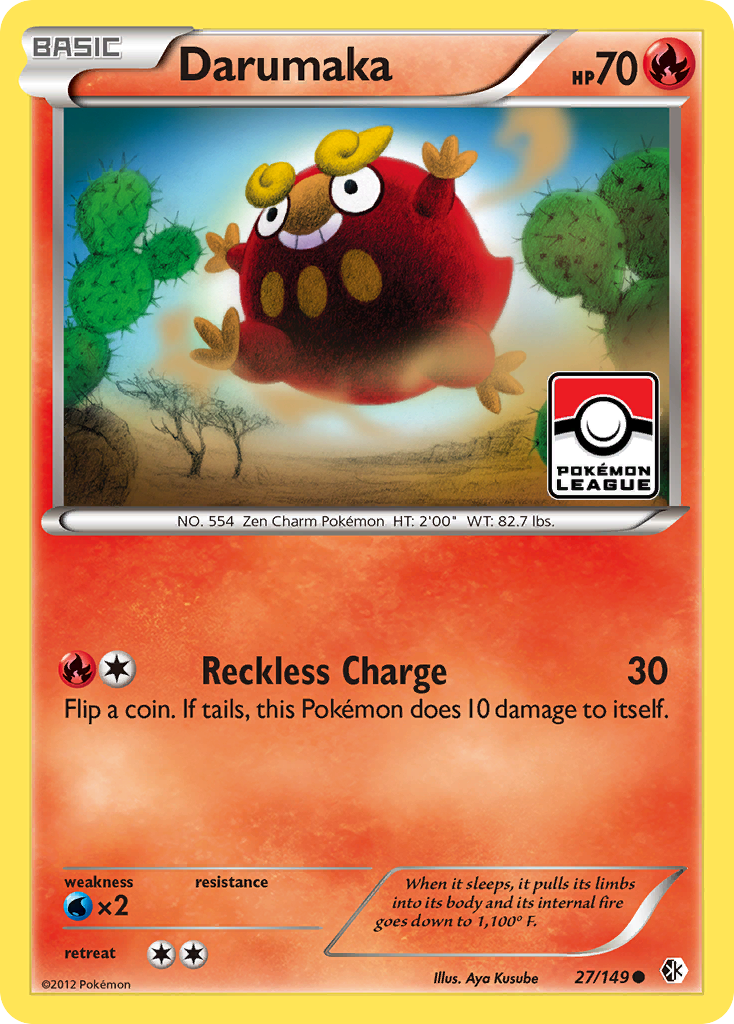 Darumaka - Boundaries Crossed - #27 - Pokemon TCG card