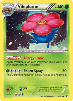 Vileplume #3 Vileplume - Boundaries Crossed - #3 - Pokemon TCG card