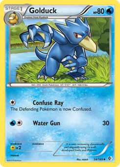 Golduck #34 Golduck - Boundaries Crossed - #34 - Pokemon TCG card