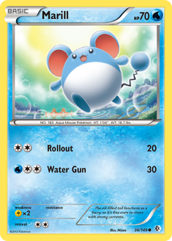Marill #36 Marill - Boundaries Crossed - #36 - Pokemon TCG card