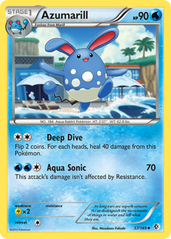 Azumarill - Boundaries Crossed - #37 - Pokemon TCG card