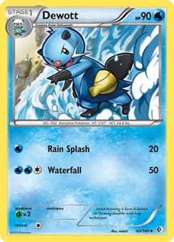 Dewott - Boundaries Crossed - #40 - Pokemon TCG card