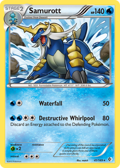 Samurott #41 Samurott - Boundaries Crossed - #41 - Pokemon TCG card