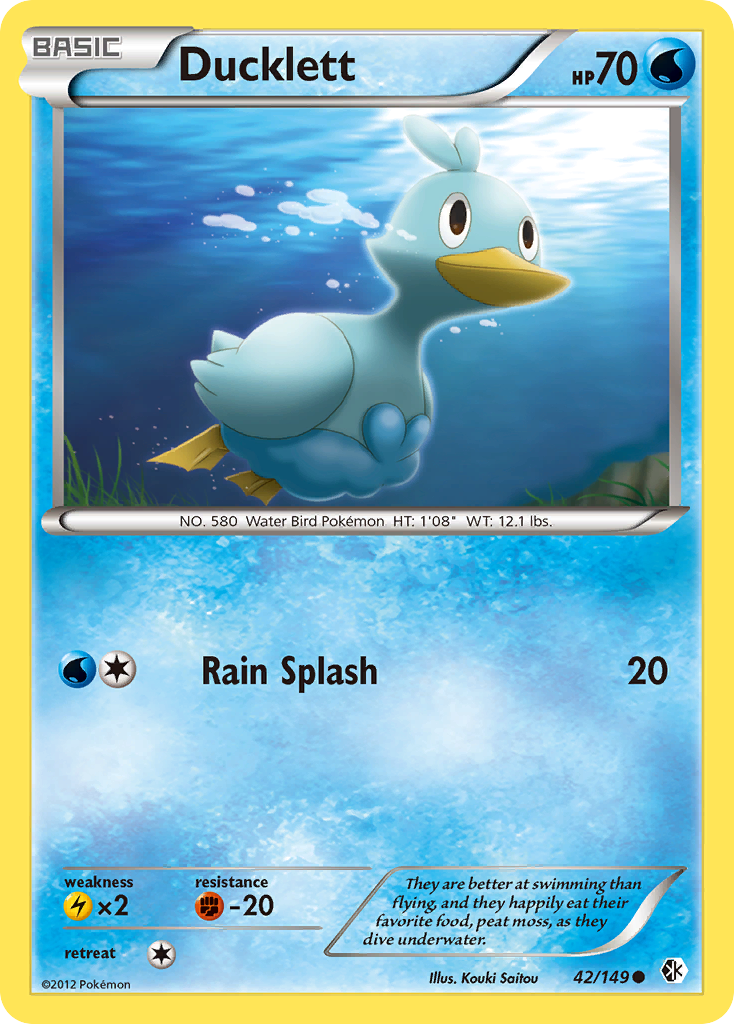 Ducklett - Boundaries Crossed - #42 - Pokemon TCG card