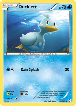 Ducklett - Boundaries Crossed - #42 - Pokemon TCG card