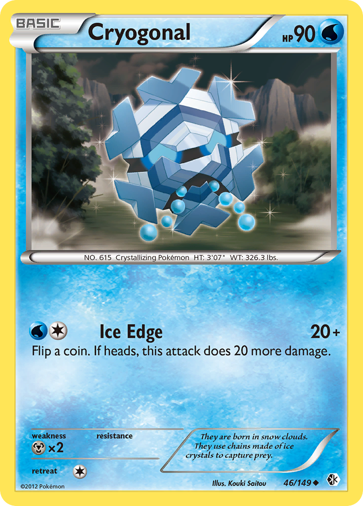 Cryogonal - Boundaries Crossed - #46 - Pokemon TCG card