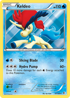 Keldeo #47 Keldeo - Boundaries Crossed - #47 - Pokemon TCG card