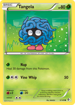 Tangela - Boundaries Crossed - #5 - Pokemon TCG card