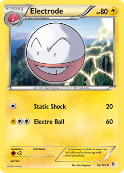 Electrode #52 Electrode - Boundaries Crossed - #52 - Pokemon TCG card