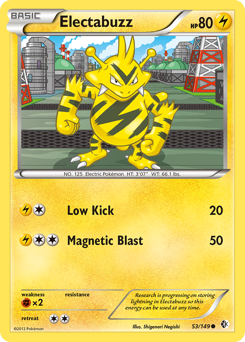 Electabuzz #53 Electabuzz - Boundaries Crossed - #53 - Pokemon TCG card