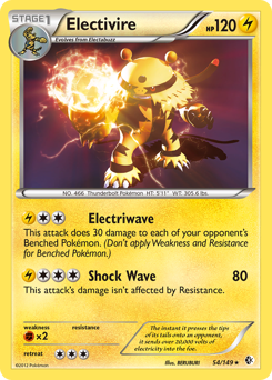 Electivire #54 Electivire - Boundaries Crossed - #54 - Pokemon TCG card