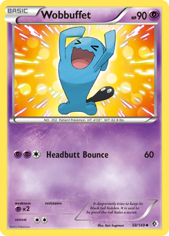 Wobbuffet - Boundaries Crossed - #58 - Pokemon TCG card