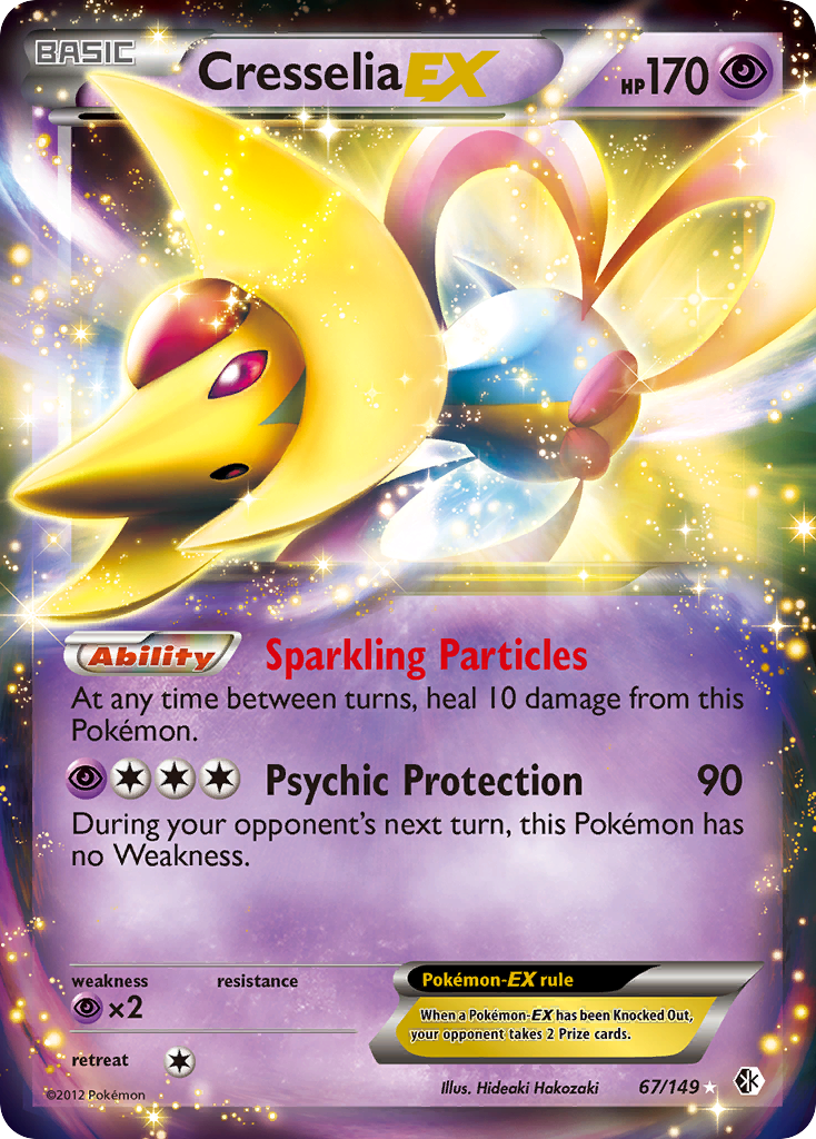 Cresselia-EX - Boundaries Crossed - #67 - Pokemon TCG card