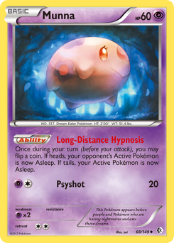 Munna - Boundaries Crossed - #68 - Pokemon TCG card