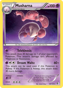 Musharna #69 Musharna - Boundaries Crossed - #69 - Pokemon TCG card
