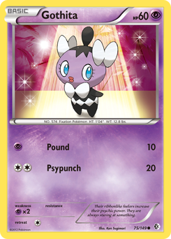 Gothita #75 Gothita - Boundaries Crossed - #75 - Pokemon TCG card