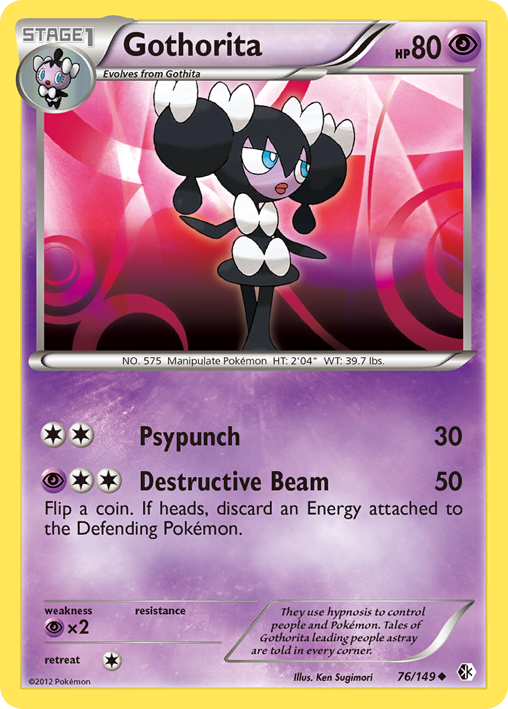Gothorita - Boundaries Crossed - #76 - Pokemon TCG card