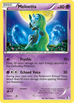 Meloetta #77 Meloetta - Boundaries Crossed - #77 - Pokemon TCG card