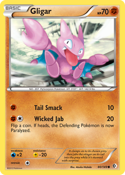 Gligar - Boundaries Crossed - #80 - Pokemon TCG card