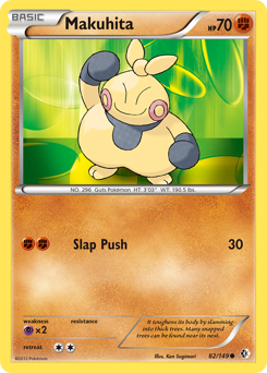 Makuhita #82 Makuhita - Boundaries Crossed - #82 - Pokemon TCG card