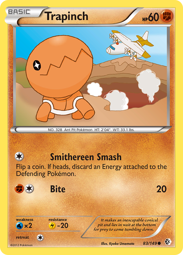 Trapinch - Boundaries Crossed - #83 - Pokemon TCG card