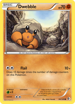 Dwebble #84 Dwebble - Boundaries Crossed - #84 - Pokemon TCG card