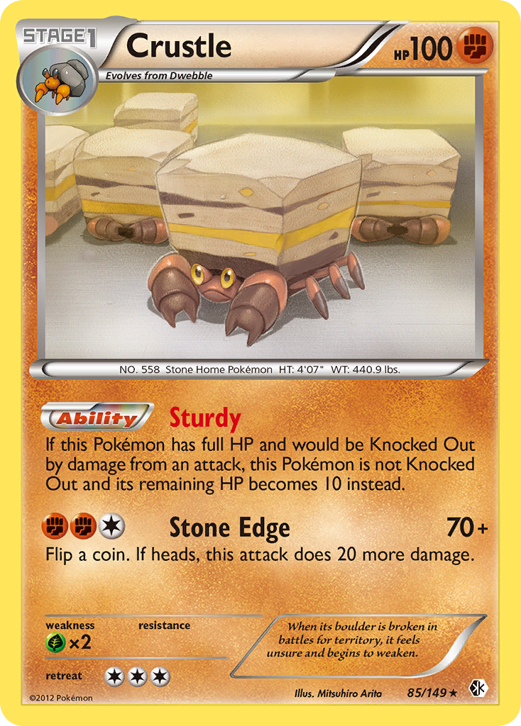 Crustle - Boundaries Crossed - #85 - Pokemon TCG card