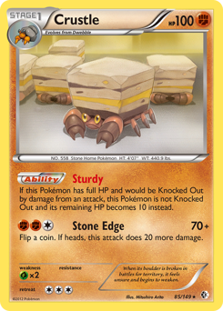 Crustle - Boundaries Crossed - #85 - Pokemon TCG card