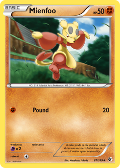 Mienfoo - Boundaries Crossed - #87 - Pokemon TCG card