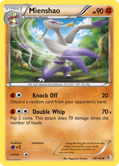 Mienshao #88 Mienshao - Boundaries Crossed - #88 - Pokemon TCG card