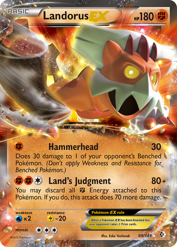 Landorus-EX - Boundaries Crossed - #89 - Pokemon TCG card