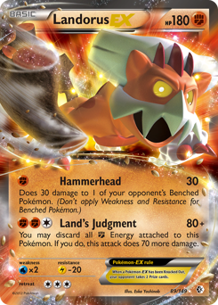 Landorus-EX #89 Landorus-EX - Boundaries Crossed - #89 - Pokemon TCG card