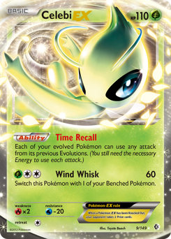 Celebi-EX #9 Celebi-EX - Boundaries Crossed - #9 - Pokemon TCG card