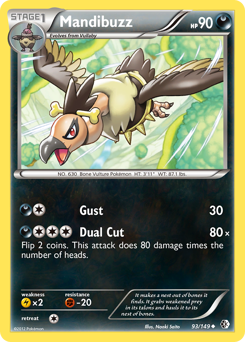 Mandibuzz #93 Mandibuzz - Boundaries Crossed - #93 - Pokemon TCG card