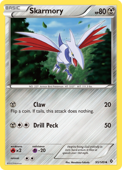 Skarmory - Boundaries Crossed - #95 - Pokemon TCG card