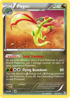 Flygon #99 Flygon - Boundaries Crossed - #99 - Pokemon TCG card